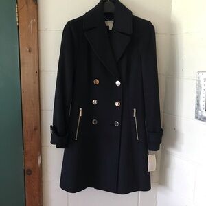Michael Michael Kors Wool Peacoat Navy Size 2 NWT